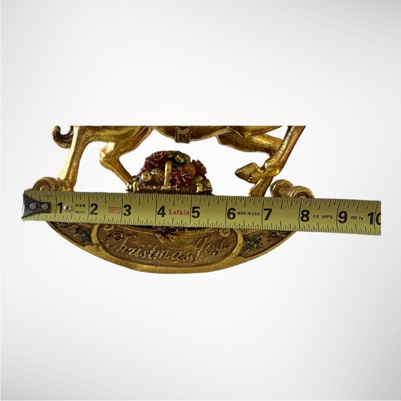 SAN FRANCISCO MUSIC BOX COMPANY GOLDEN OPULENCE MUSICAL ROCKING HORSE - Picture 7 of 8